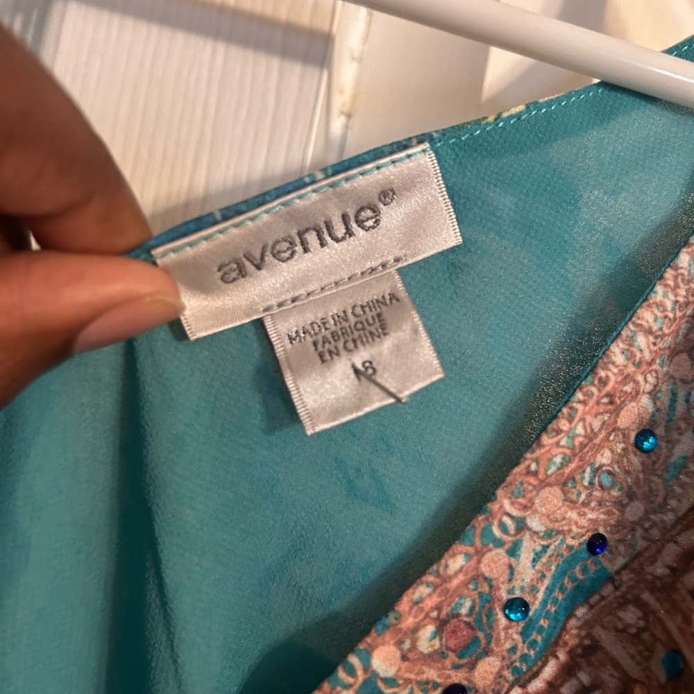 Women’s Maxi Blue Dress - Picture 2 of 3